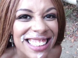 Pierced Nose Latina Picked Up For An Outdoor Fuck