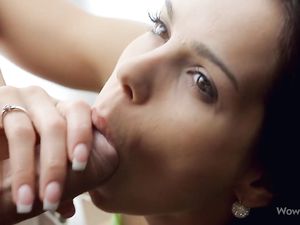 Astonishing Blowjob From A Pretty Brown Eyed Teen