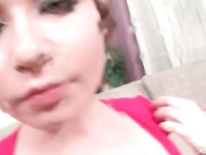 Spit Covered Teen Face After A Gagging Blowjob