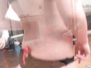 Cutie Models Her Curvy Body And Sucks His Dick