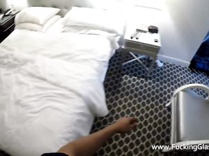Big Tits Girl Riding Dick In A Hotel Room