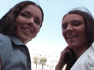 Public Lesbian Play Arouses The Teens To Fuck Each Other