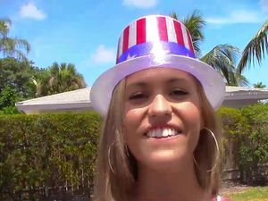 Body Painted Babe Fucked Outdoors In Doggy Style