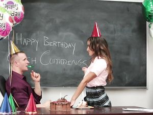 Birthday Banging Of Her Flawless Teenage Pussy
