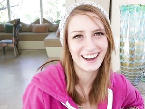 Cute Teen In A Knit Cap Sucks Dick And Fucks Hardcore